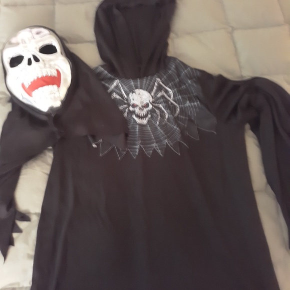 Boys Grim Reaper Halloween Costume Scary Large - Picture 2 of 3